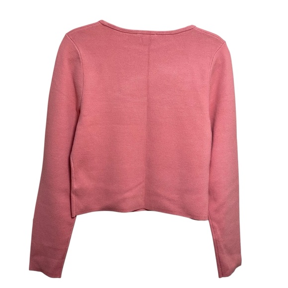Express NWT Dusty Rose Super Soft Square Neck Cropped Long Sleeve Sweater Large‎ - Picture 5 of 7